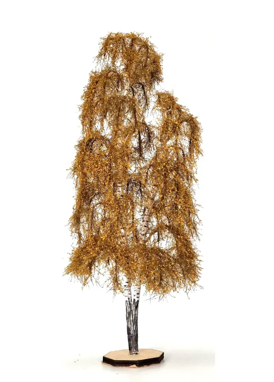 Autumn Double Birch Tree Model