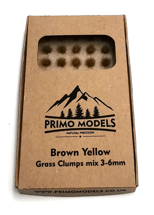 Model Grass Clumps – 3/6mm Brown-Yellow Mix
