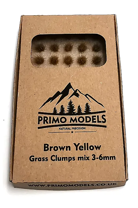 Model Grass Clumps – 3/6mm Brown-Yellow Mix