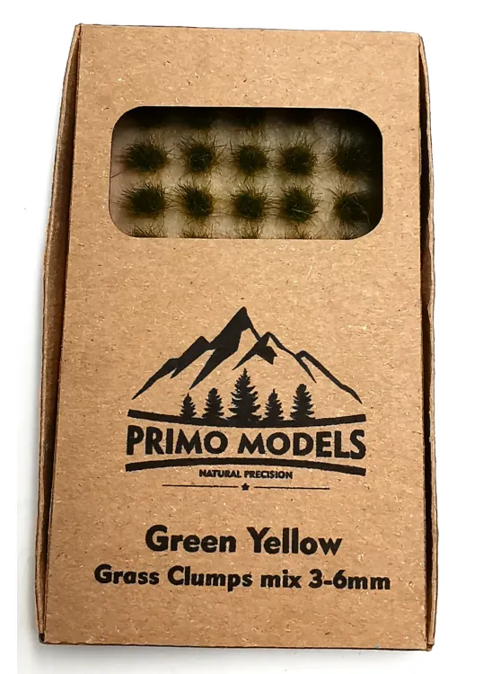 Model Grass Clumps – 3/6mm Green-Yellow Mix