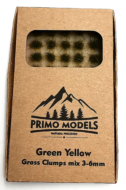 Model Grass Clumps – 3/6mm Green-Yellow Mix