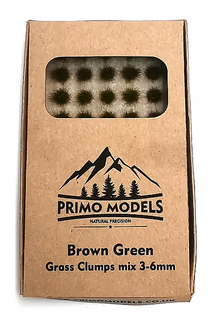 Model Grass Clumps – 3/6mm Green-Brown Mix