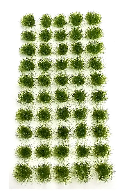 Model Grass Clumps – 6mm Light Green