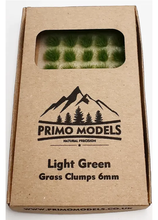 Model Grass Clumps – 6mm Light Green