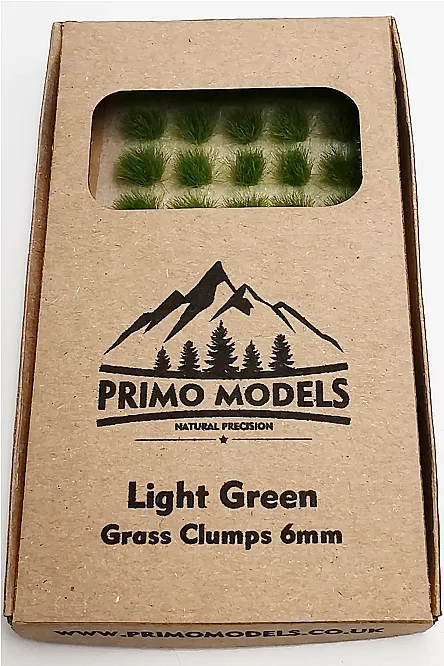 Model Grass Clumps – 6mm Light Green