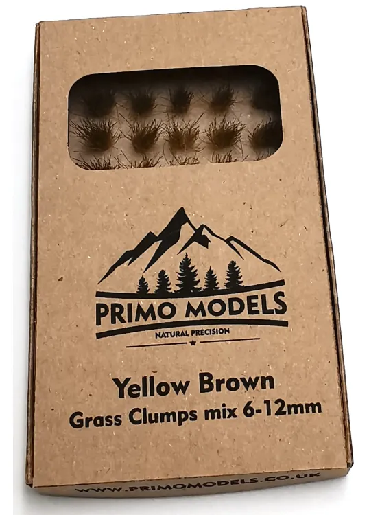 Model Grass Clumps – 6/12mm Brown-Yellow Mix