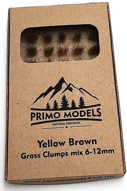 Model Grass Clumps – 6/12mm Brown-Yellow Mix