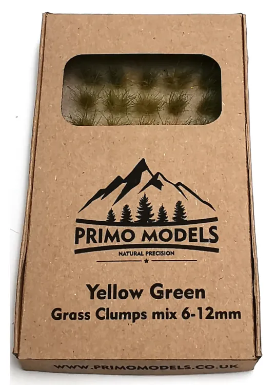 Model Grass Clumps – 6/12mm Green-Yellow Mix