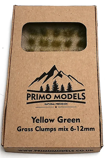 Model Grass Clumps – 6/12mm Green-Yellow Mix