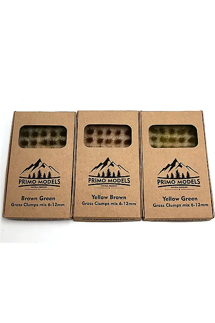 Model Grass Clumps – 6/12mm Green-Yellow Mix