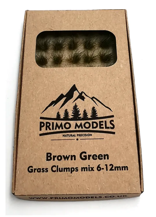 Model Grass Clumps – 6/12mm Green-Brown Mix