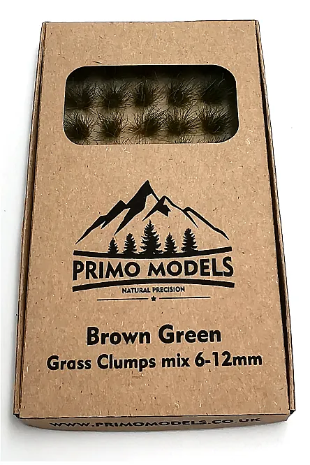 Model Grass Clumps – 6/12mm Green-Brown Mix